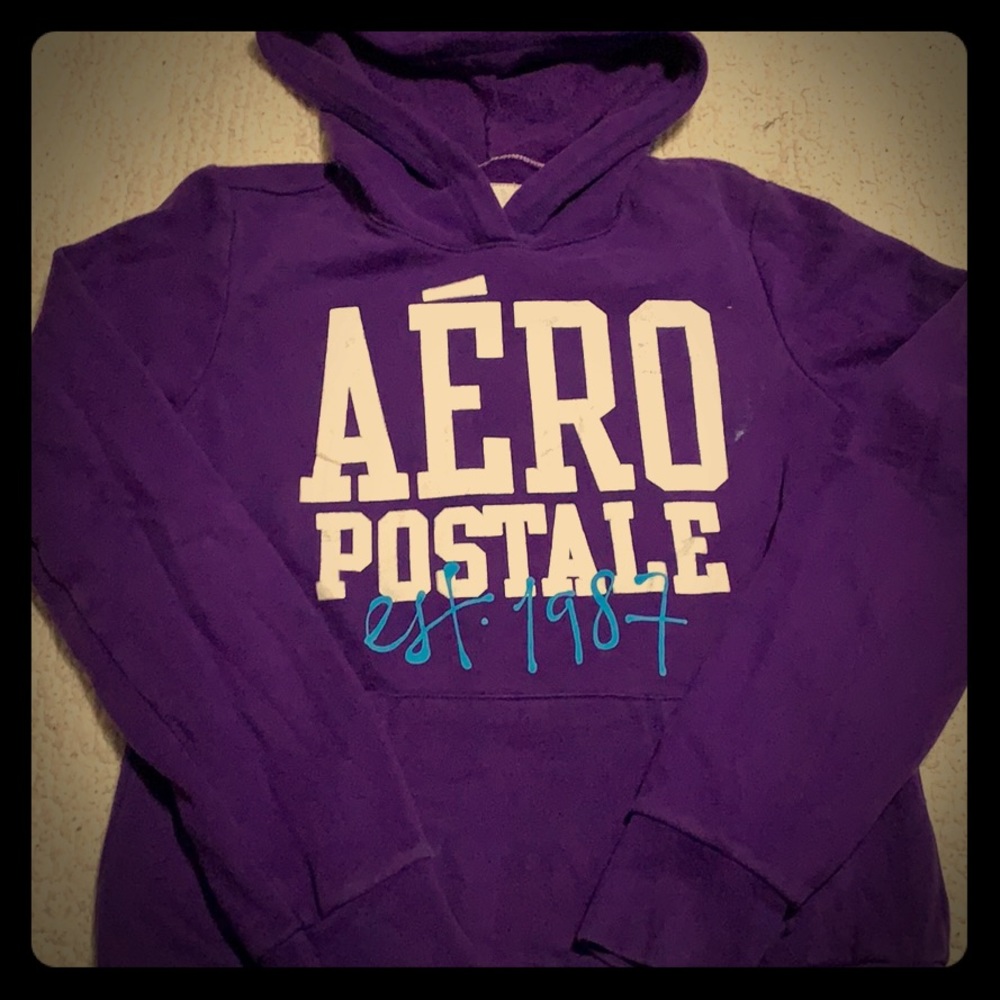 Aeropostale Purple Hoodie Size M